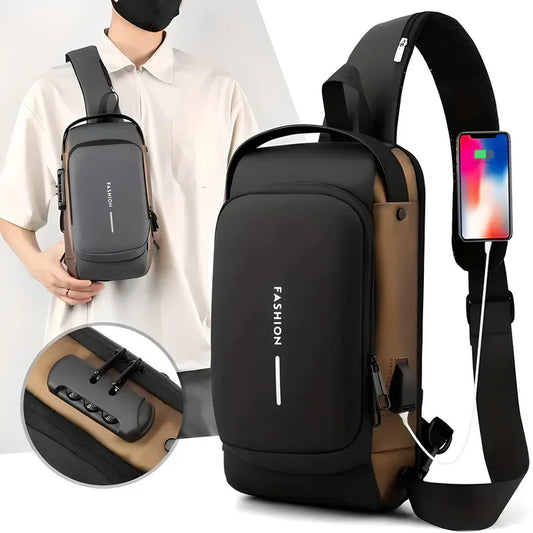 Bolso Antirrobo Impermeable y Carga USB – ¡Lleva tus cosas con tranquilidad! 🎒🔒