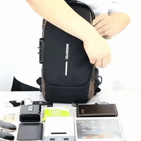 Bolso Antirrobo Impermeable y Carga USB – ¡Lleva tus cosas con tranquilidad! 🎒🔒